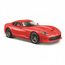 Imagen coche dodge viper 2013 1/24 maisto color rojo