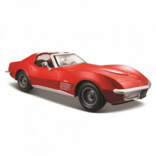 Imagen coche chevrolet corvette 1/24 maisto color rojo