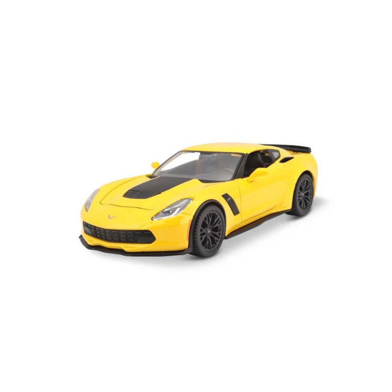 Imagen coche corvette 2015 1/24 maisto color amarillo