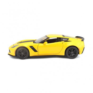 imagen 1 de coche corvette 2015 1/24 maisto color amarillo