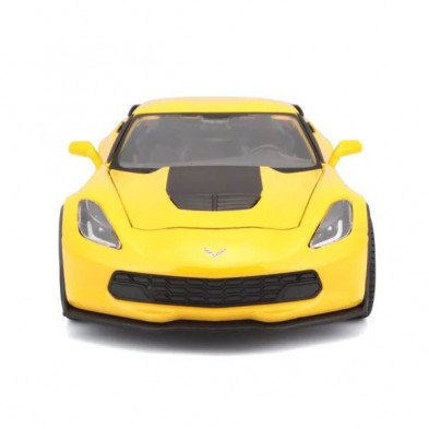 imagen 2 de coche corvette 2015 1/24 maisto color amarillo imagen 2 de coche corvette 2015 1/24 maisto color amarillo