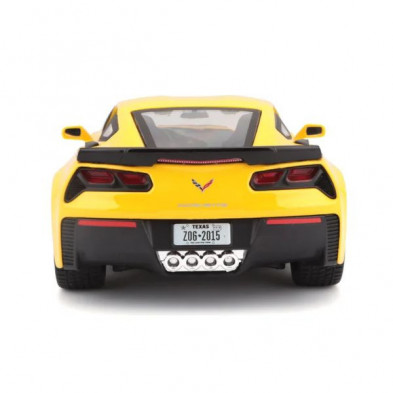imagen 3 de coche corvette 2015 1/24 maisto color amarillo imagen 3 de coche corvette 2015 1/24 maisto color amarillo