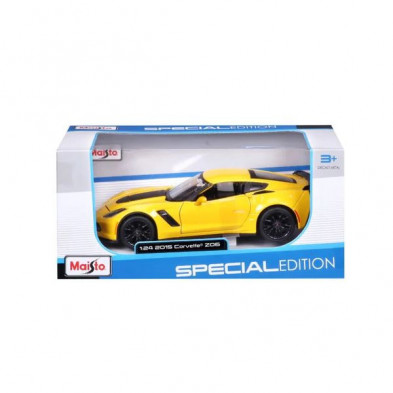 imagen 6 de coche corvette 2015 1/24 maisto color amarillo imagen 6 de coche corvette 2015 1/24 maisto color amarillo