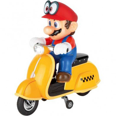 Imagen coche r/c super mario odyssey mario scooter 1/18