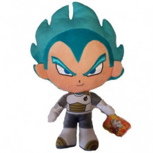 Imagen peluche vegeta super saiyan azul 31cm dragon ball