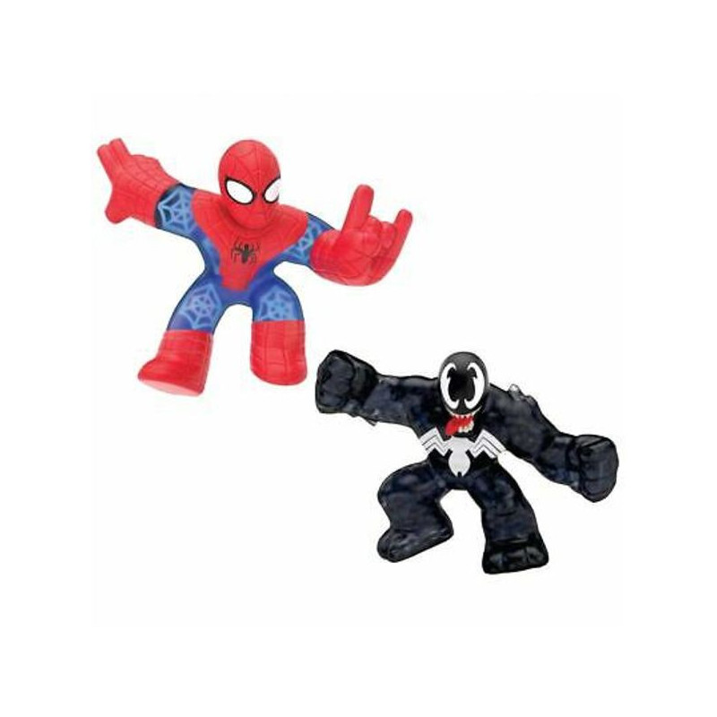 Imagen pack 2 figuras heroes goo jit zu spiderman y venom