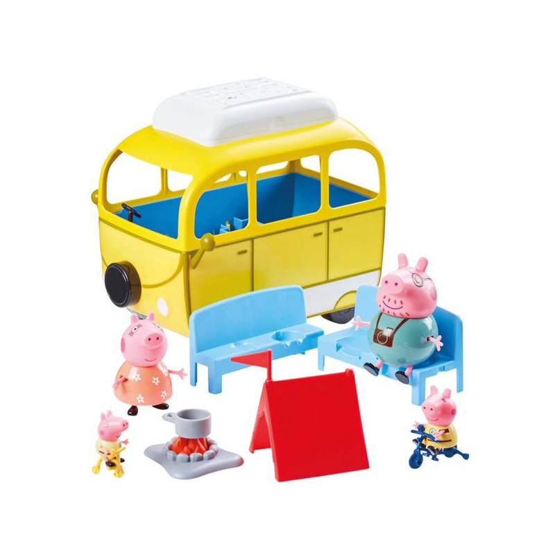 Imagen autocaravana con 4 figuras peppa pig Imagen autocaravana con 4 figuras peppa pig