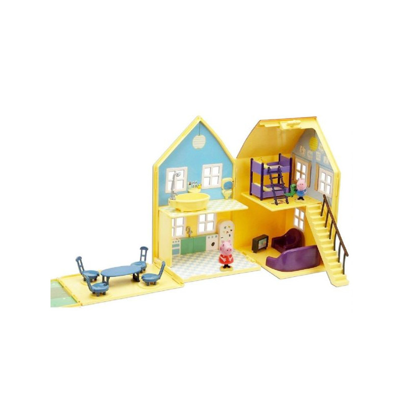 Imagen casa con 2 figuras y accesorios peppa pig