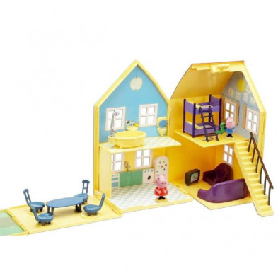 Imagen casa con 2 figuras y accesorios peppa pig