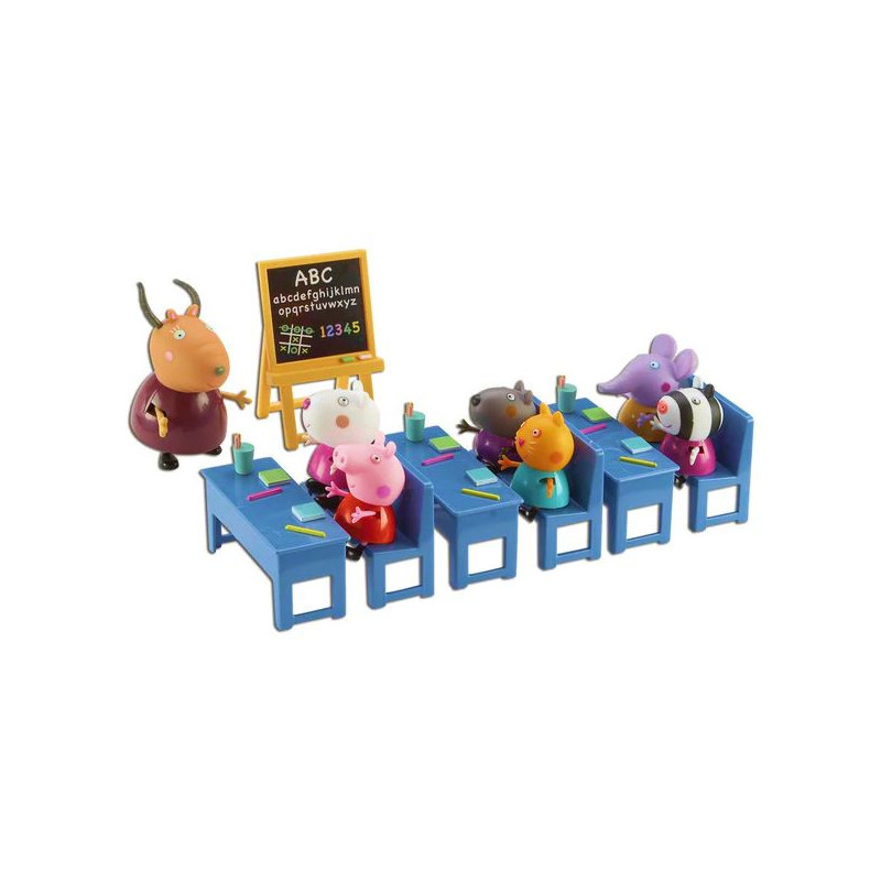 Imagen playset colegio con figuras peppa pig