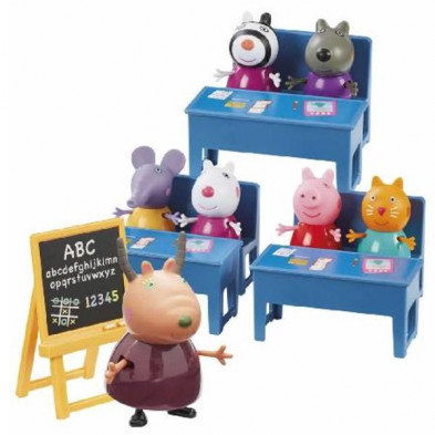 imagen 1 de playset colegio con figuras peppa pig