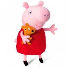 Imagen peluche peppa pig con voz 30cm