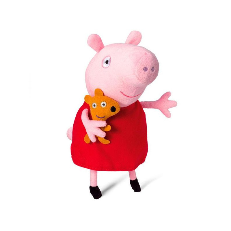 Imagen peluche peppa pig con voz 30cm