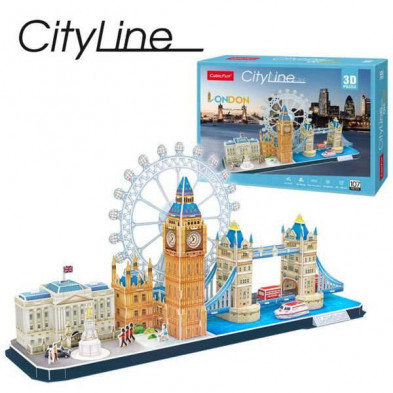 Imagen puzzle 3d cityline londres cubic fun