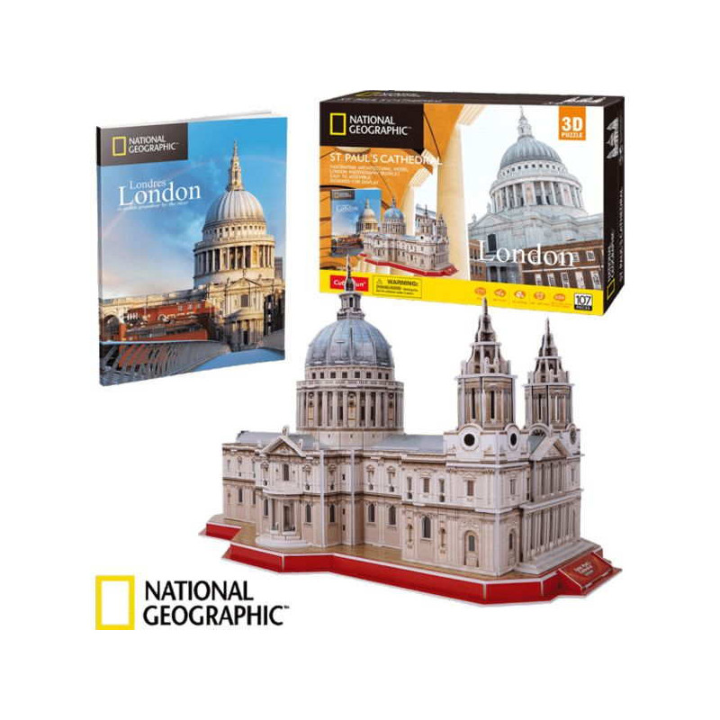 Imagen puzzle 3d catedral san pablo londres cubic fun