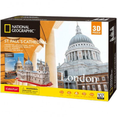 imagen 3 de puzzle 3d catedral san pablo londres cubic fun