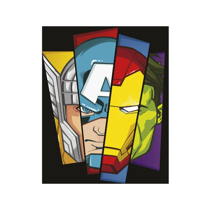 Imagen cuadro de lona marvel los vengadores 20x25cm