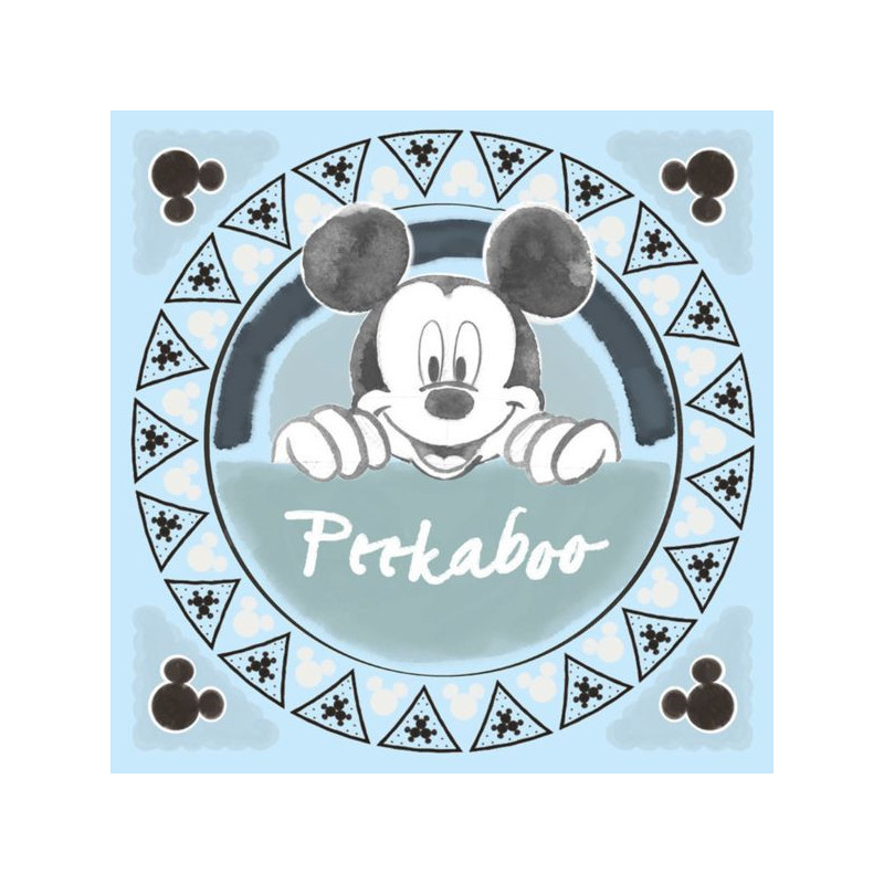 Imagen cuadro de lona mickey mouse peekaboo 30x30cm