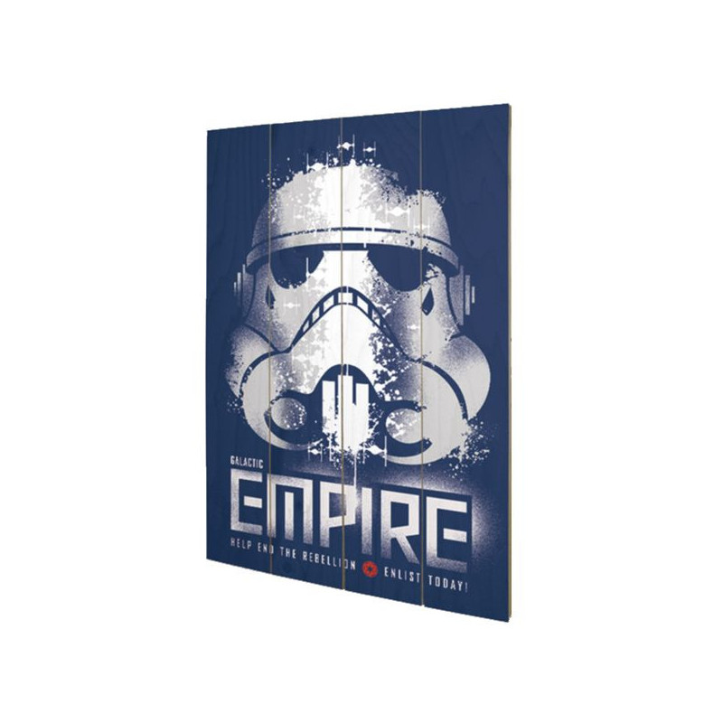 Imagen cuadro madera enlist galactic empire 40x59cm