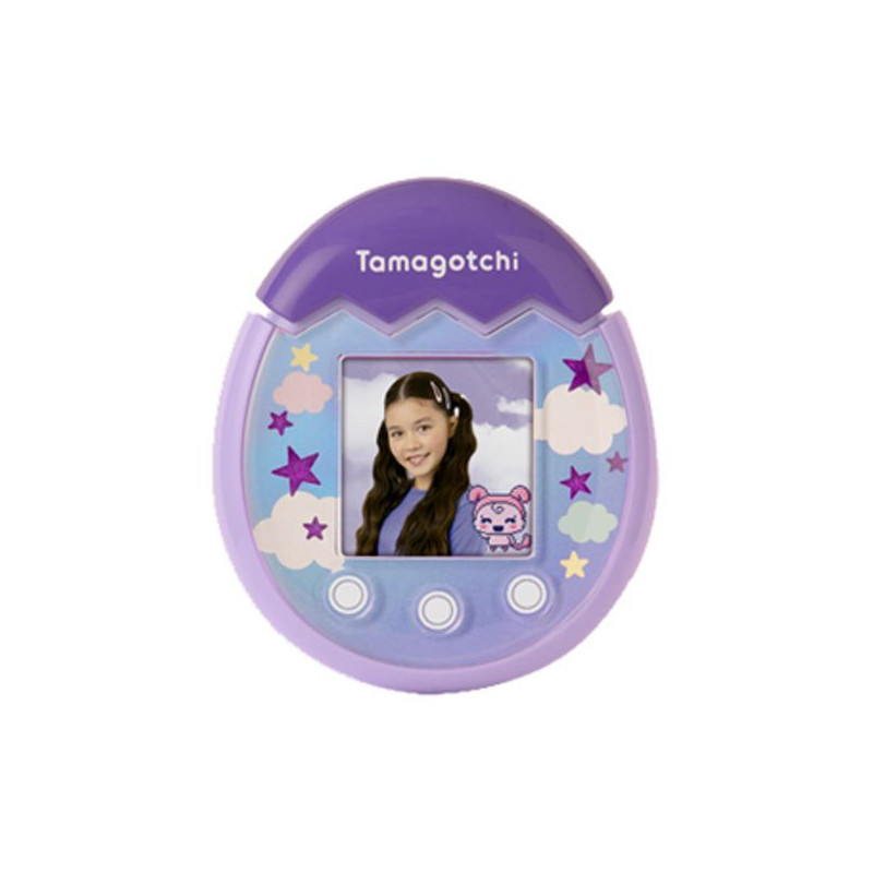 Imagen tamagotchi pix cielo  morado