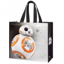 Imagen bolsa rafia star wars bb8 45x40x22cm