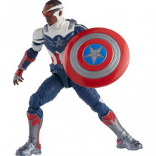 imagen 1 de figura falcon capitan america marvel legends hasbr