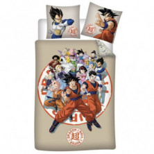 Imagen juego de cama dragon ball personajes talla 80/90