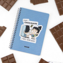 imagen 1 de cuaderno a5 tapa dura chocolate malasaña