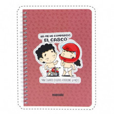 Imagen cuaderno a5 tapa dura casco malasaña