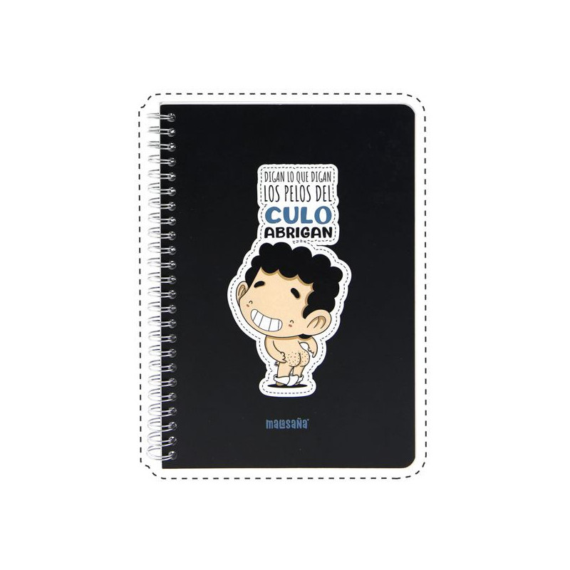 Imagen cuaderno a5 tapa dura culo malasaña Imagen cuaderno a5 tapa dura culo malasaña