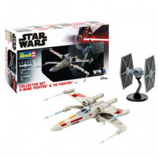 Imagen set x-wing fighter + tie fighter 1:57 1:65 maqueta