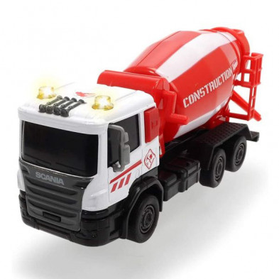 imagen 1 de camión construcción scania 17cm rojo
