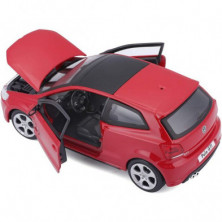 imagen 3 de volskwagen polo gti mark 5 rojo 1/24 bburago