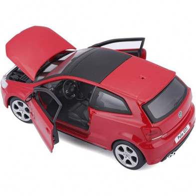 imagen 3 de volskwagen polo gti mark 5 rojo 1/24 bburago