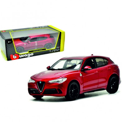 imagen 3 de alfa romeo stelvio plus 1/24 granate bburago