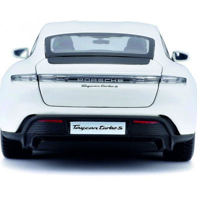 imagen 2 de porsche taycan turbo s blanco 1/24 bburago