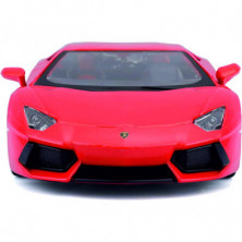 imagen 2 de lamborghini aventador naranja 1/24 maisto