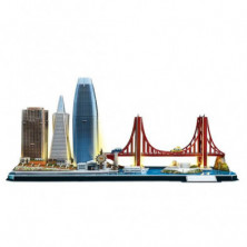 Imagen puzzle 3d led san francisco skyline