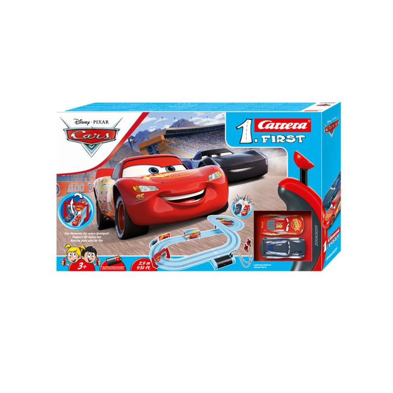 Imagen pista de carreras disney cars con dos coches first