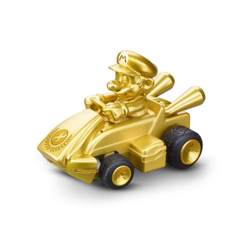 Imagen coche mini radio control mario kart - mario gold