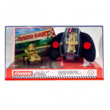 imagen 6 de coche mini radio control mario kart - mario gold