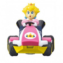 imagen 1 de coche mini radio control mario kart - peach