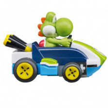 imagen 2 de coche mini radio control mario kart - yoshi