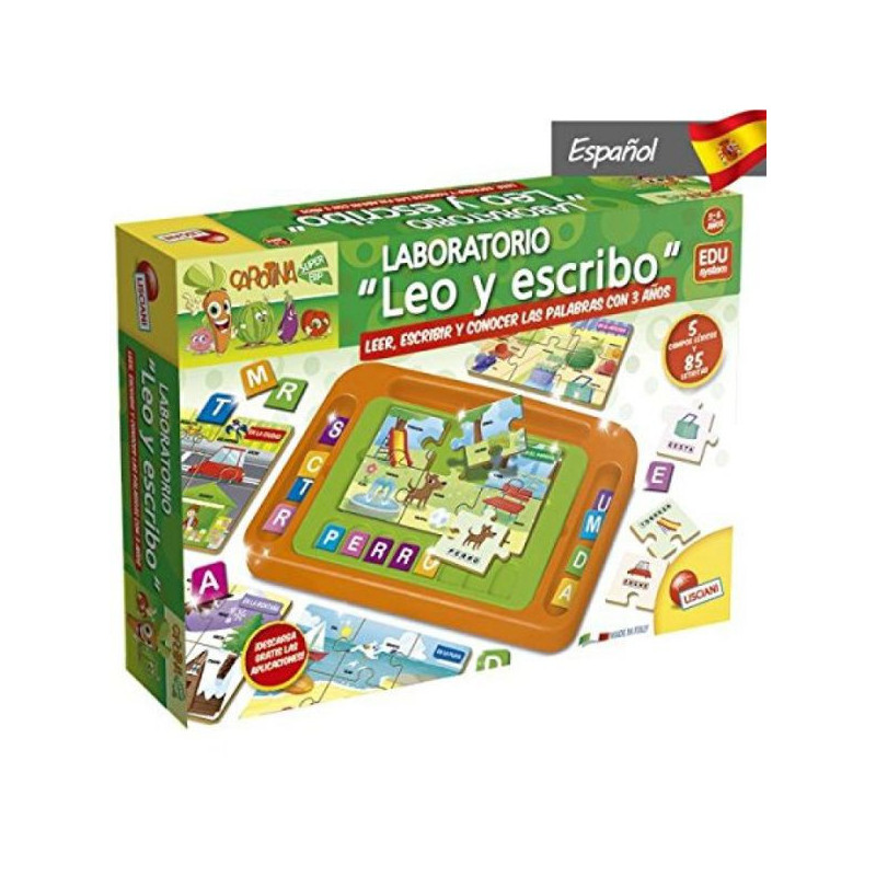 Imagen juego educativo carotina laboratorio leo y escribo