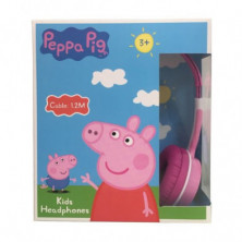 Imagen auriculares rosa peppa pig