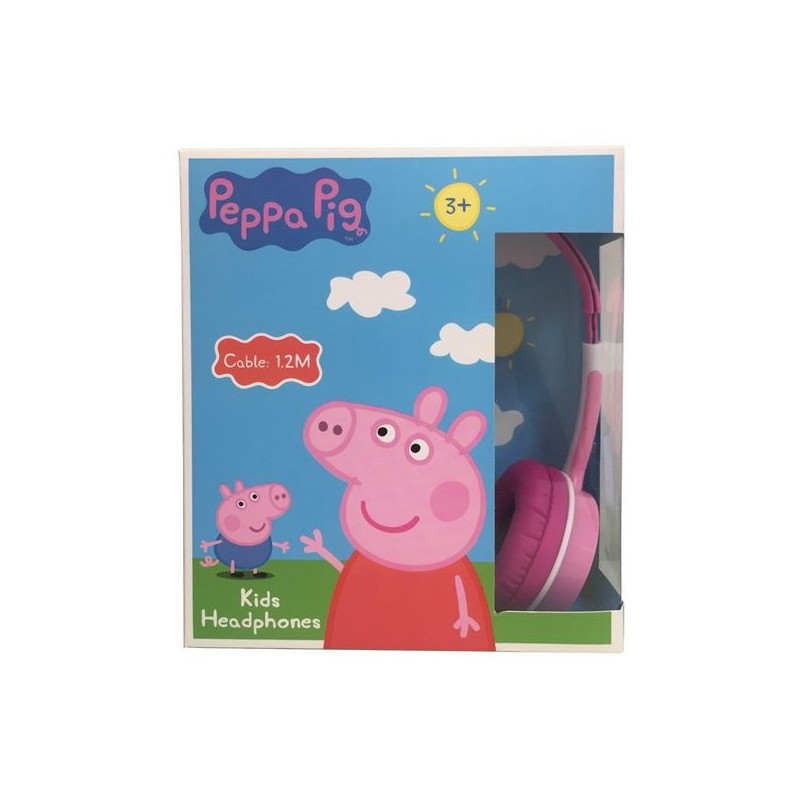 Imagen auriculares rosa peppa pig