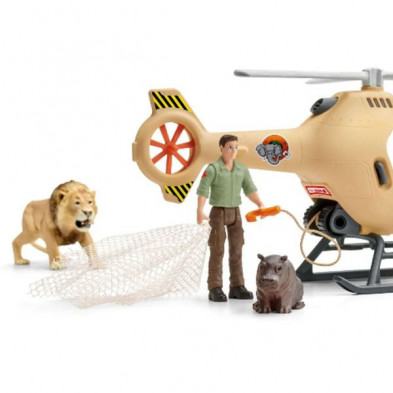 imagen 1 de helicóptero de salvamento de animales schleich