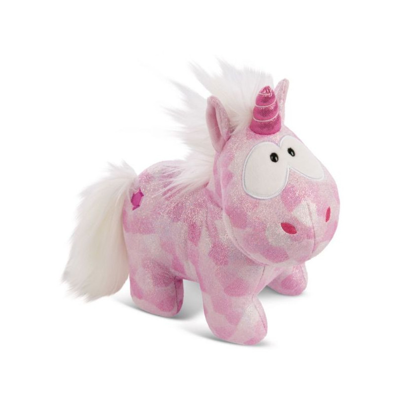 Imagen peluche nici unicornio rosa y blanco 22cm Imagen peluche nici unicornio rosa y blanco 22cm