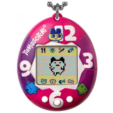 Imagen tamagotchi original purple-pink clock