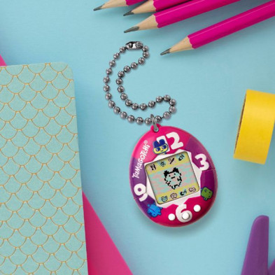 imagen 2 de tamagotchi original purple-pink clock